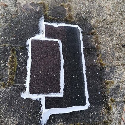 Kritušā koka izveidotā plēsmua aiztaisīšana